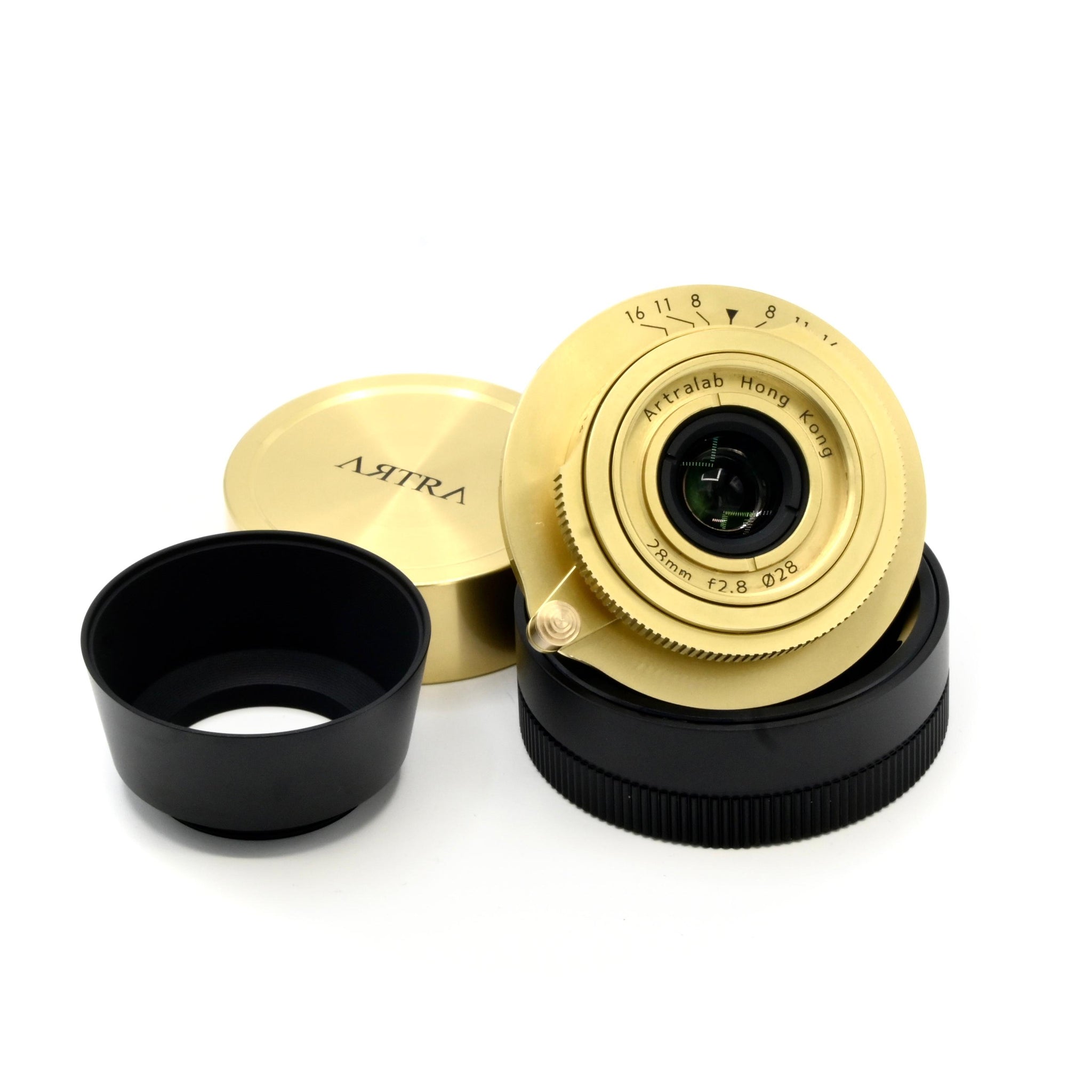 アラプラス ARTRALAB 28mm f/2.8 Φ28 (Full Frame) M mount (Brass) – Artra Lab