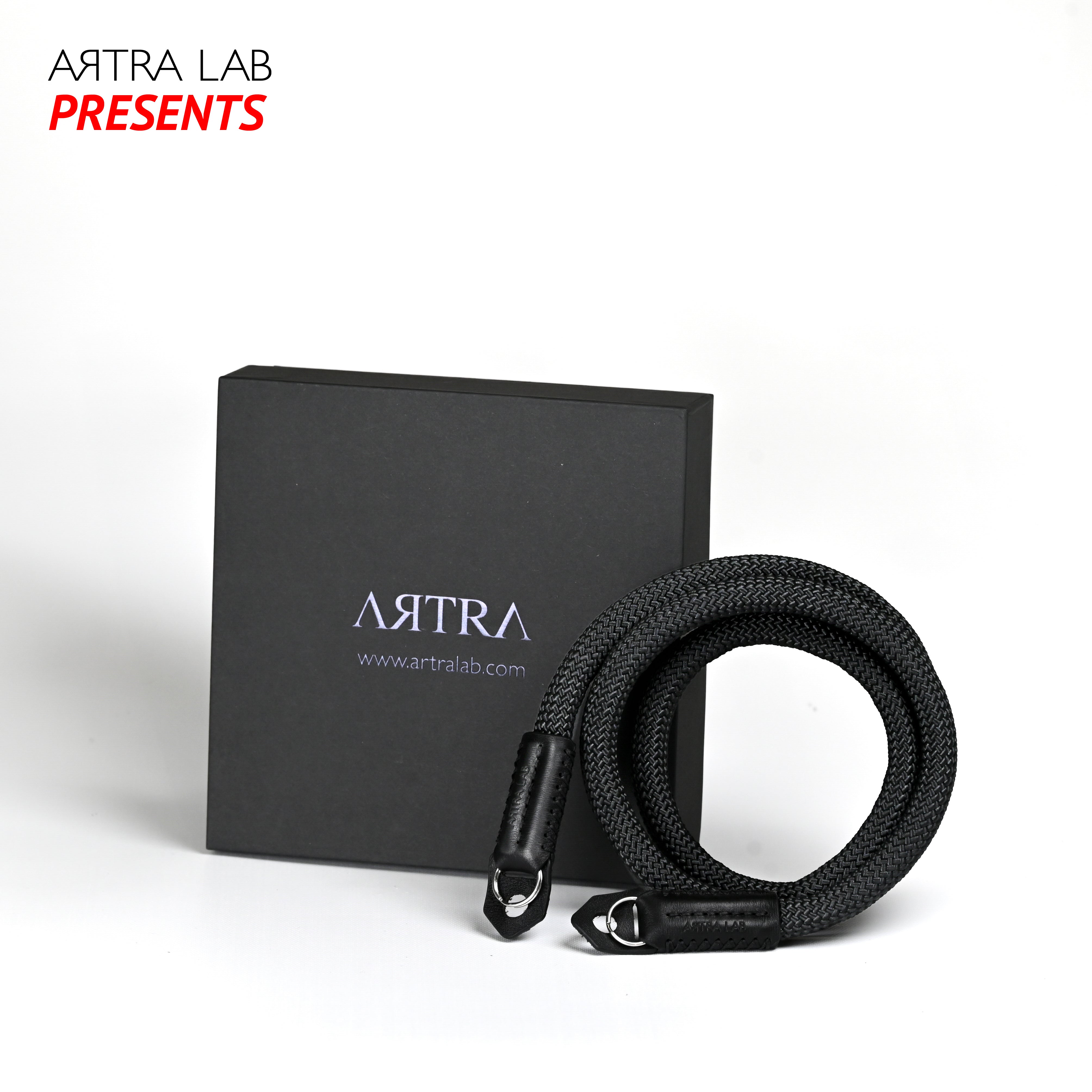 "Comfort"  Hand-made Camera Strap - (Black) Standard